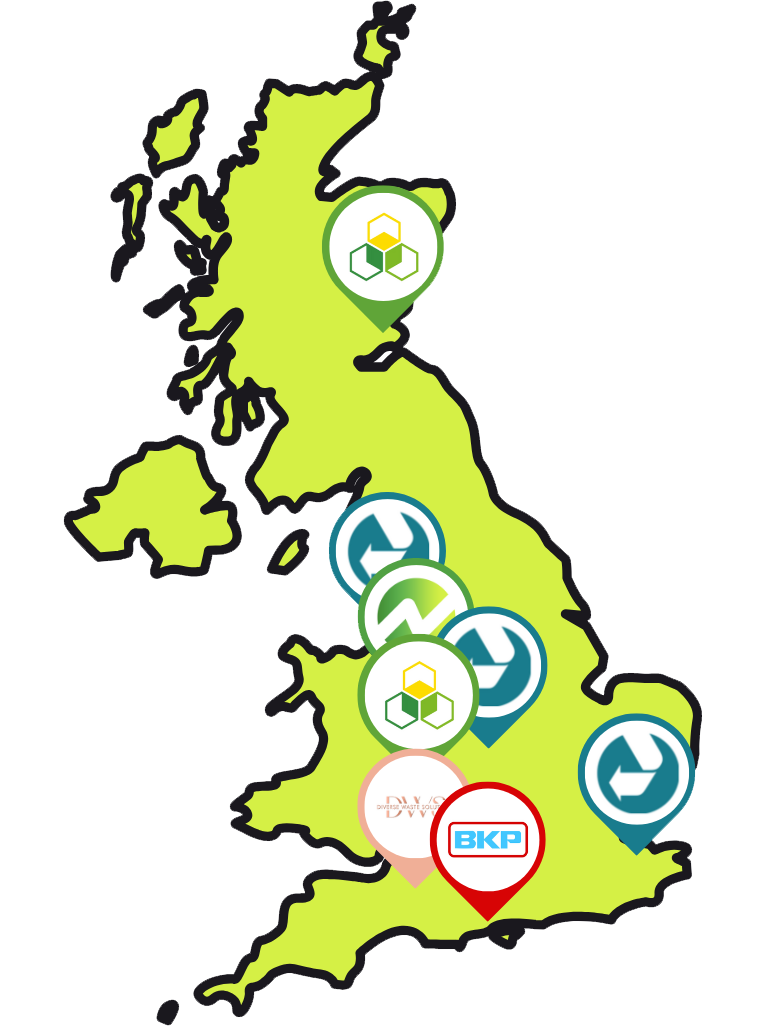 GRG Waste UK map Novum GRG Waste UK map Novum